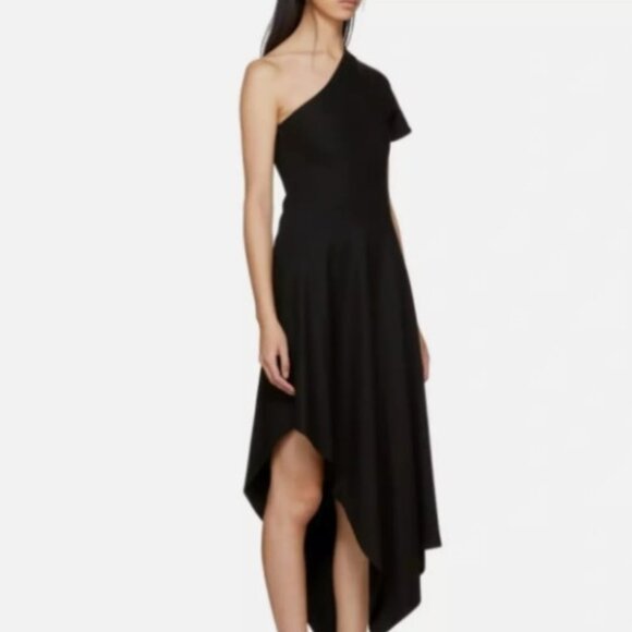 Rosetta Getty One Shoulder w/ Cut Out Dress - Picture 3 of 7